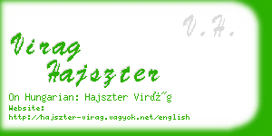 virag hajszter business card